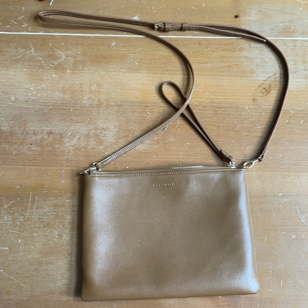 Coccinelle Brown Leather Crossbody Bag